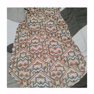 H&M Multicolor Geometric Sheer Blouse